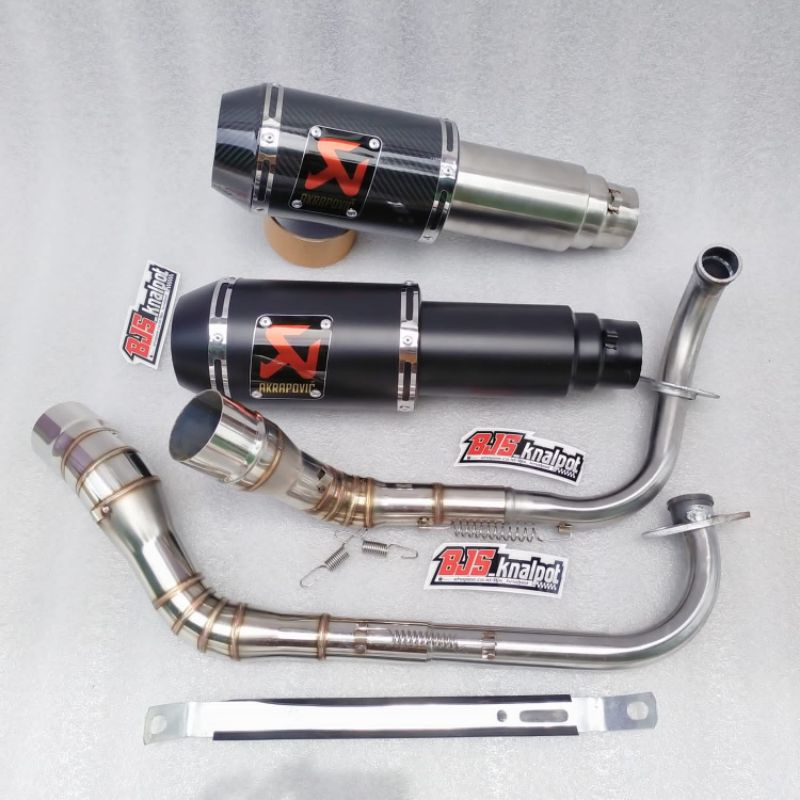 Knalpot akrapovic Nmax Aerox 155 Vario Beat street Scoopy new Xride mio soul Adv pcx Genio-1