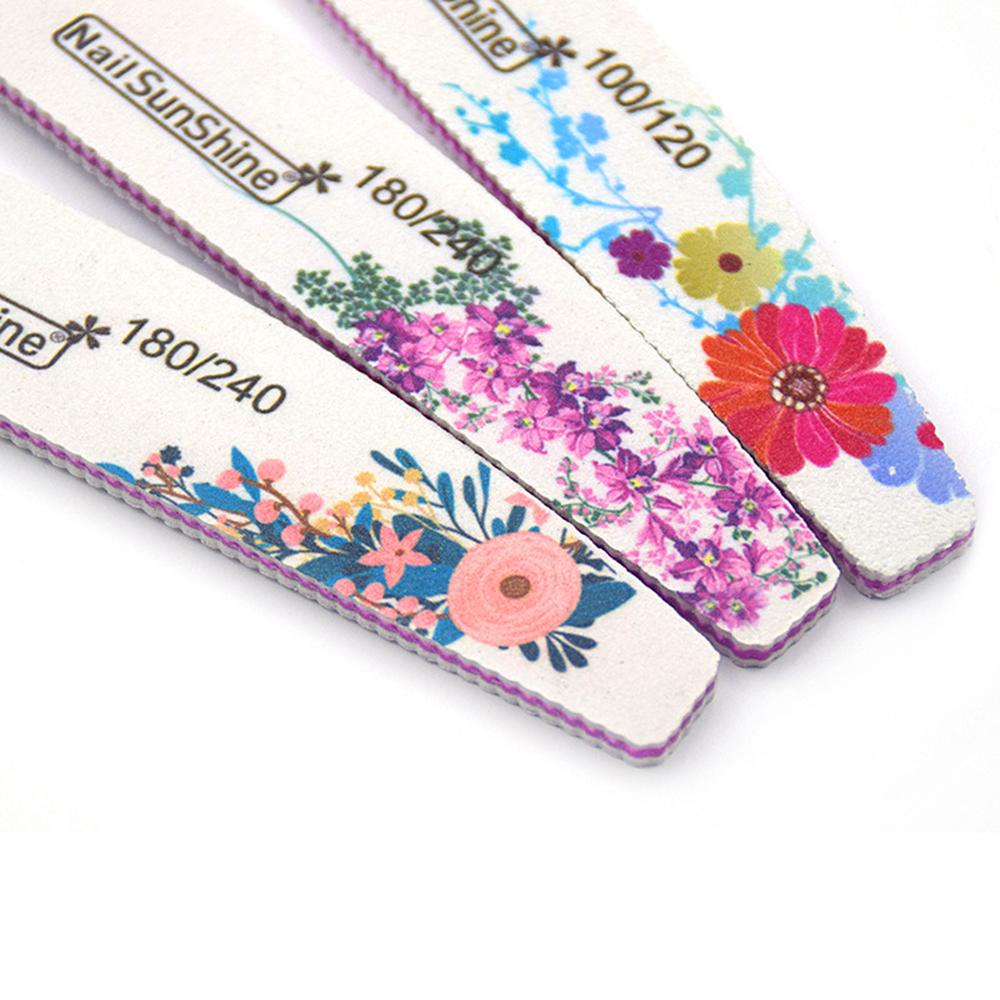 R-flower Nail File Profesional Dua Sisi Alat Kecantikan Manicure