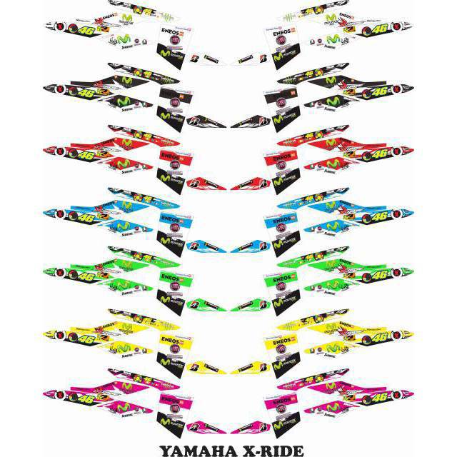 Stiker, striping variasi x-ride