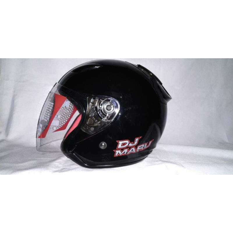 helm kyt dj maru black/hitam
