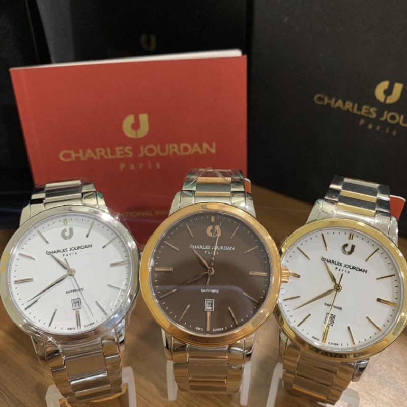 Foto Asli Jam Tangan Charles Jourdan Pria Original Cj 1004 Shopee Indonesia