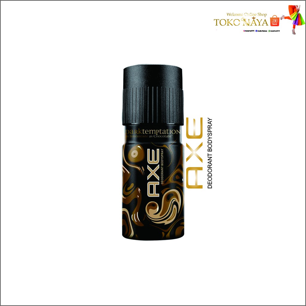 Axe Deodorant Deo Body Spray Parfum Pria Dark Temptation 150ml Anti Bakteri Twin Pack