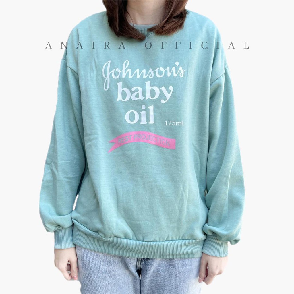 SWEATER JOHNSON'S BABY OIL SWEATER  PRIA WANITA TERBARU