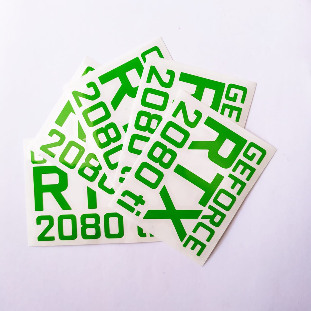 [PROMO BUY 3 GET 1] NVIDIA GEFORCE RTX 2080 TI CUTTING STIKER AKSESORIES CASING PC GAMING STICKER