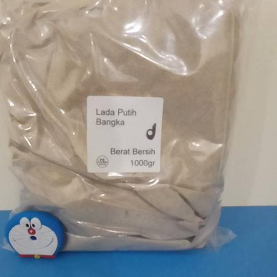 

POPULER Lada Putih Bubuk 1 kg Bangka / White Pepper Powder 1000 gram GF6++