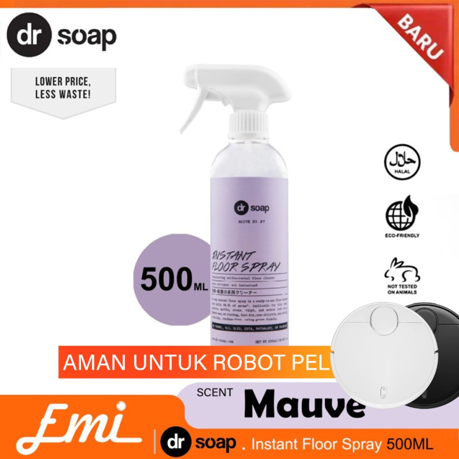 dr soap Instant Floor Spray Pembersih Serba Guna Cleaner Robot Mauve