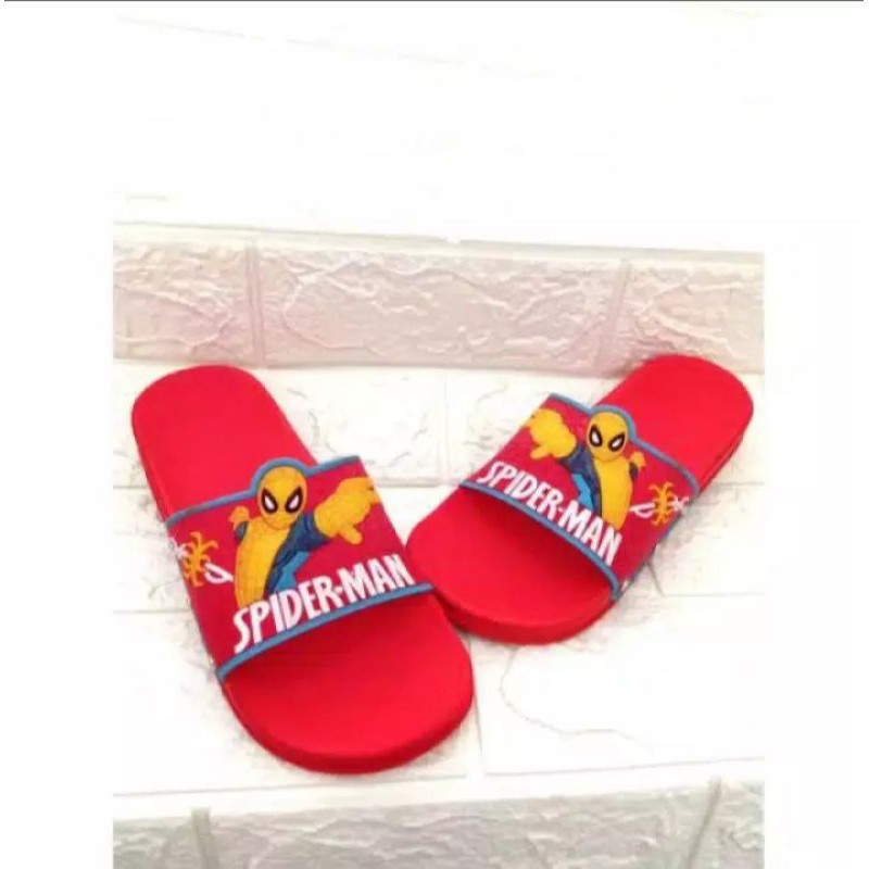 sandal slop anak Spiderman