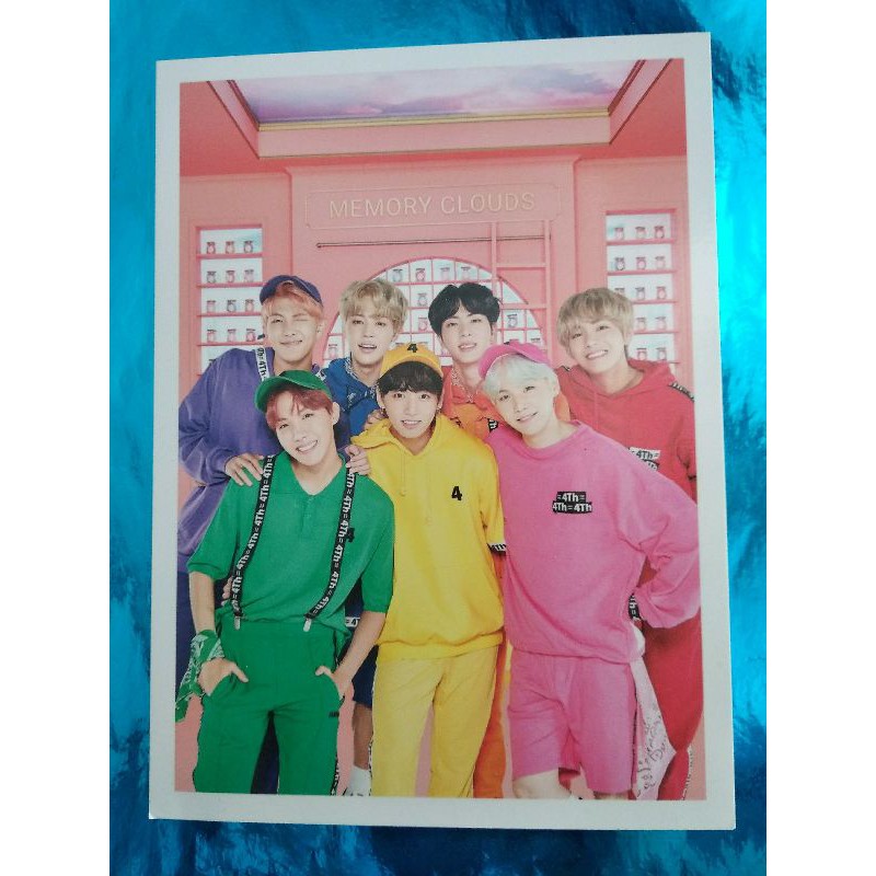 OFFICIAL RARE POSTCARD BTS 4TH MUSTER HAPPY EVER AFTER