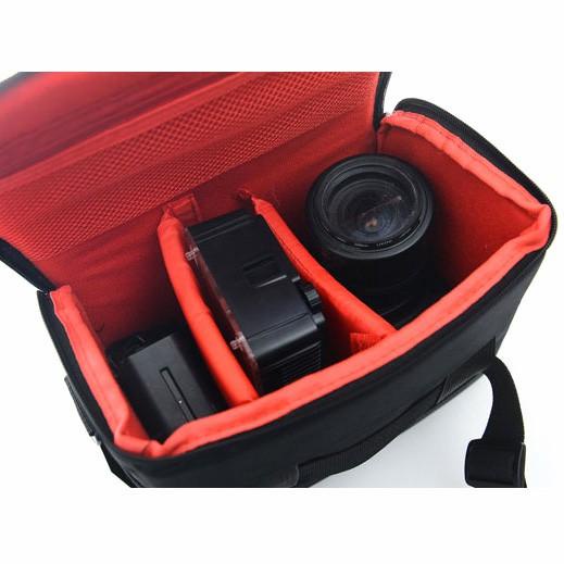 Tas Kotak Selempang Kamera DSLR for Canon Nikon Camera 2 Lensa