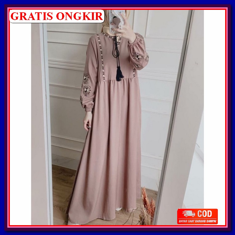 Gamis Terbaru2022 Baju Lebaran Bsju Games Lebaran 2022 Dres Ibu Ibu Branded Terbaru2022 Fashion Musl