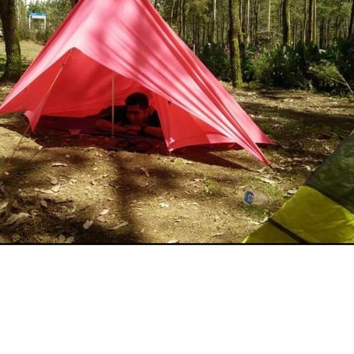 Flysheet 3x3 meter bivak flesit tenda flyshet atap tenda bahan waterproof