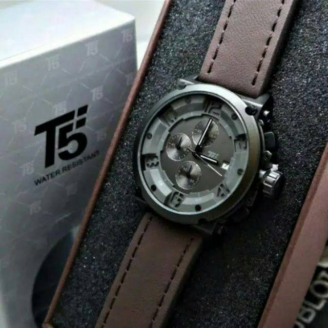 JAM TANGAN PRIA  T5 H3434 CHRONO ORIGINAL TAHAN AIR