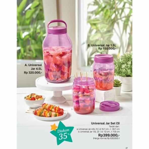 Universal Jar Set 3pcs / Tupperware --Termurah--