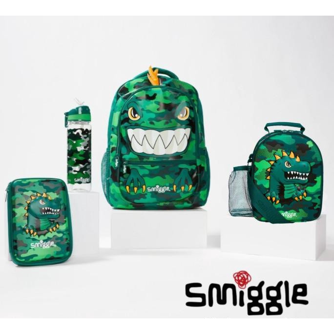 Smiggle Dinosaur Budz Backpack + Pencil Case Set