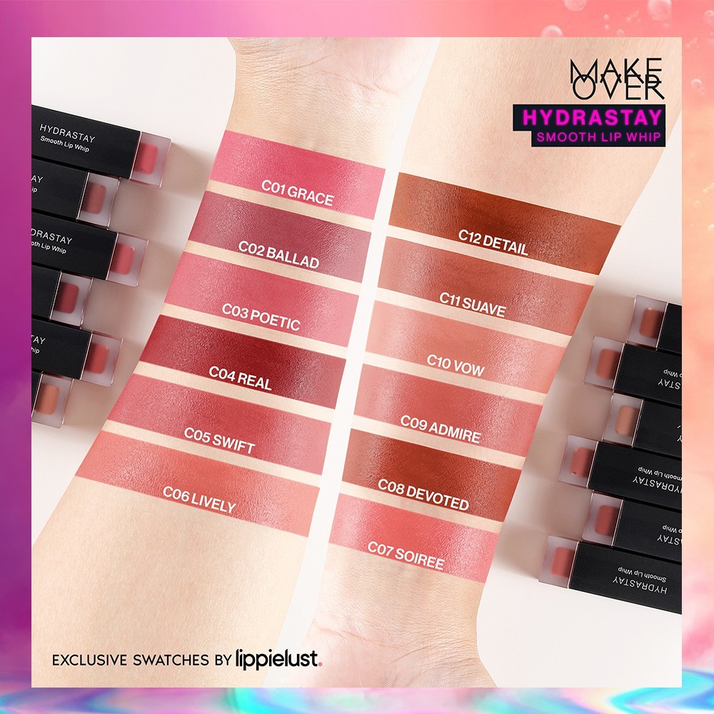 MAKE OVER Hydrastay Smooth Lip Whip 6.5g