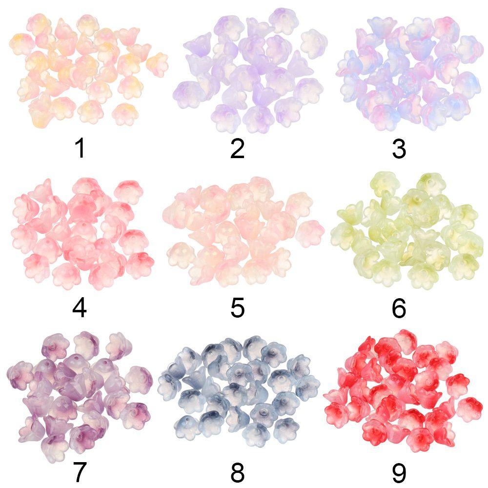 SUYO 50pcs / Lot Flower Beads Jewelry Ornament Handmade Hairpin