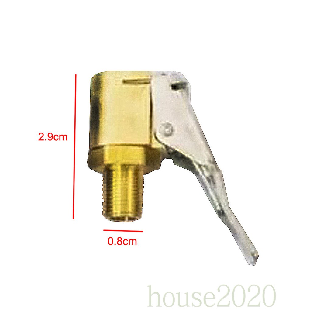 Adaptor Konektor Pompa Udara Ban Mobil Bahan Kuningan Ukuran 8mm