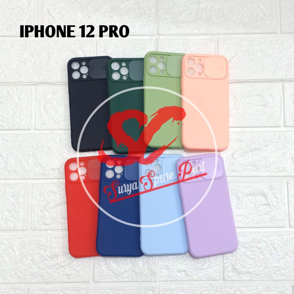 SOFTCASE SLIDE CAMERA PROTECTOR IPHONE 12 OIPHONE 12 PRO IPHONE 12 PRO MAX - SC