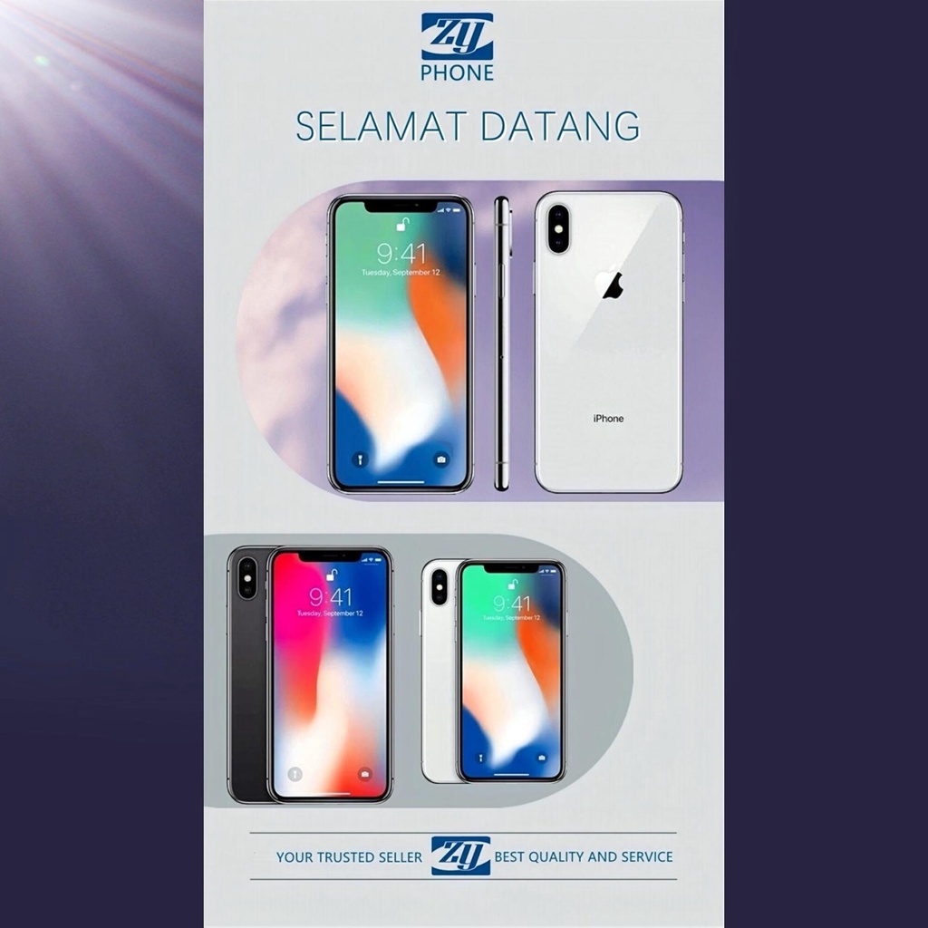 X 256GB 64GB GSM LTE 4G NEW BARU All Sim Silent Fullset Original Garansi 1 Tahun