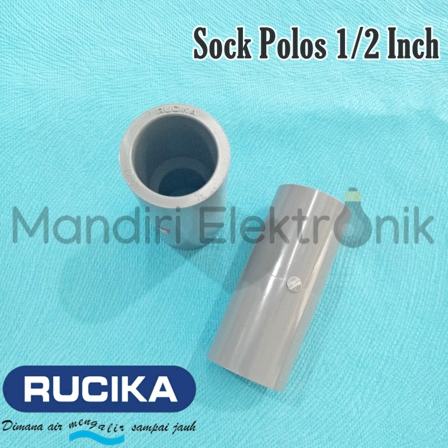 Pipa Sock Polos 1/2 Inch Rucika