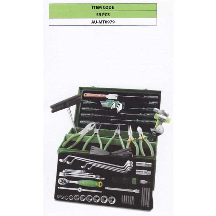 TOOL KIT YAMAHA SET 59 PCS TEKIRO (BESI) / MECHANIC TOOLS 59 PCS Tekiro Tool Set Tool Box Tekiro Kun
