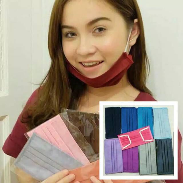  MASKER  KAIN  TALI KARET  EARLOOP CANTOL  KUPING Shopee 