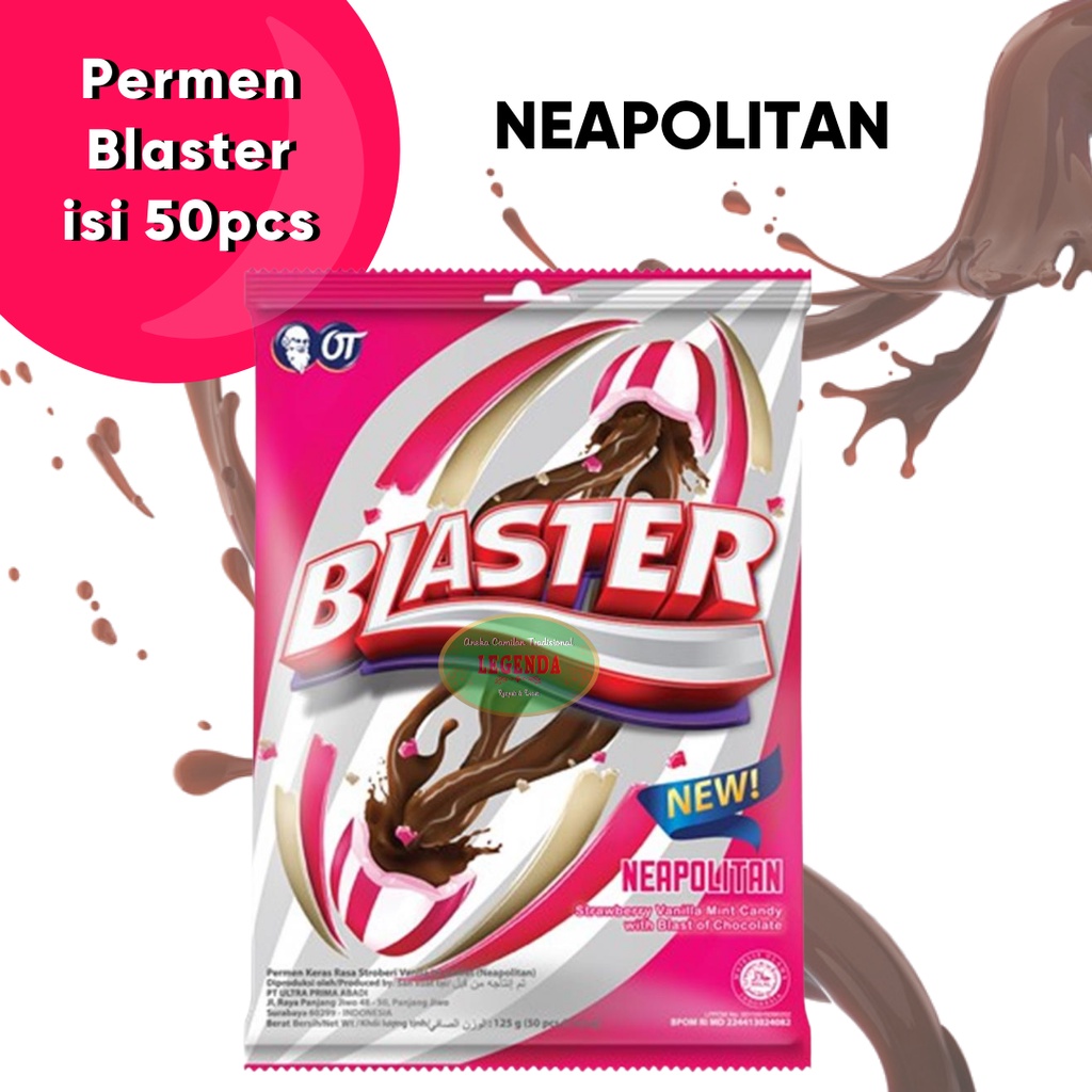 

Permen Blaster Neapolitan 125gr isi 50 pcs