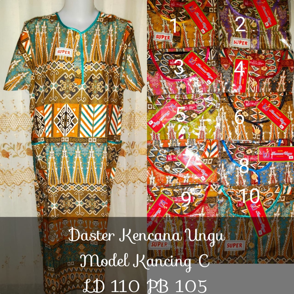 DASTER KENCANA UNGU LABEL MERAH SUPER// DASTER BATIK KENCANA UNGU MERAH SUPER// DASTER BATIK SUPER//