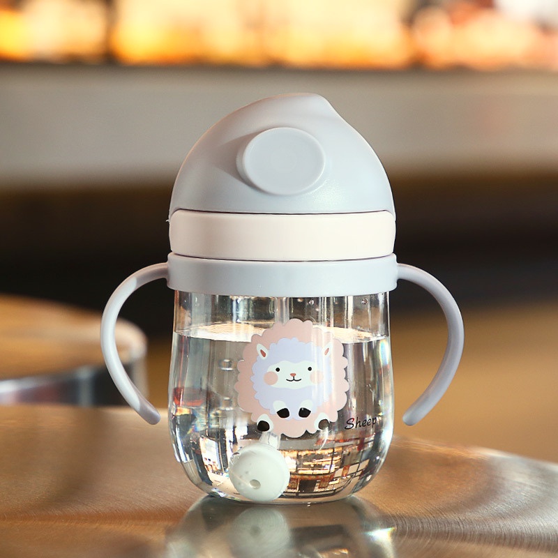 AMORA BPA FREE Botol Minum Bayi Gelas Anak Balita DOT Baby 280ML + Kotak-2121 UNGU No kotak