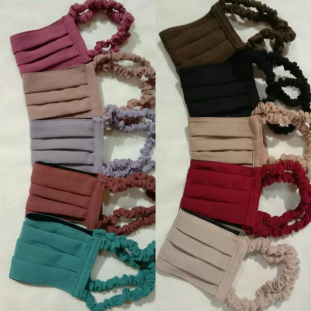 [READY STOCK] MASKER KAIN || MASKER KAIN SERUT HIJAB|| masker kain masker hijab