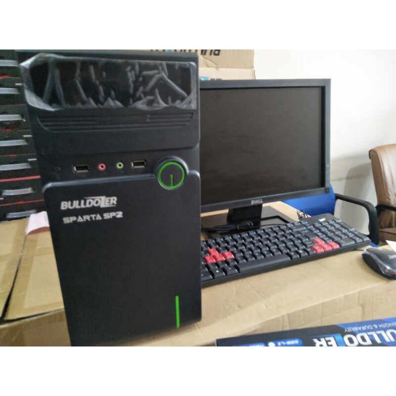 Komputer pc rakitan fullset siap pakai untuk admin/rental pengetikan/kantor/iventatis sekolah DLL