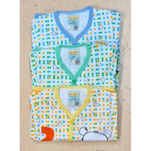 3 pcs setelan pendek nb /0-6m Chiko cik  SNI full cotton