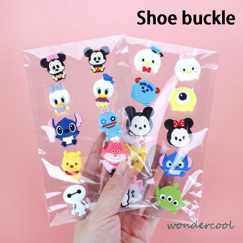 10 pcs Paket Kartun Bunga Kartun Jibbitz Anime Charms Sets untuk Sepatu Sandal Bakiak-Won