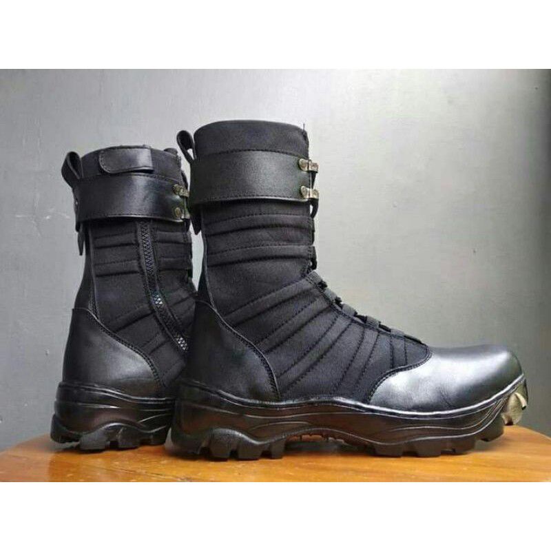 SEPATU PDL NINJA TITAN CORDURA ANTI AIR,BAHAN KULIT SAPI ASLI