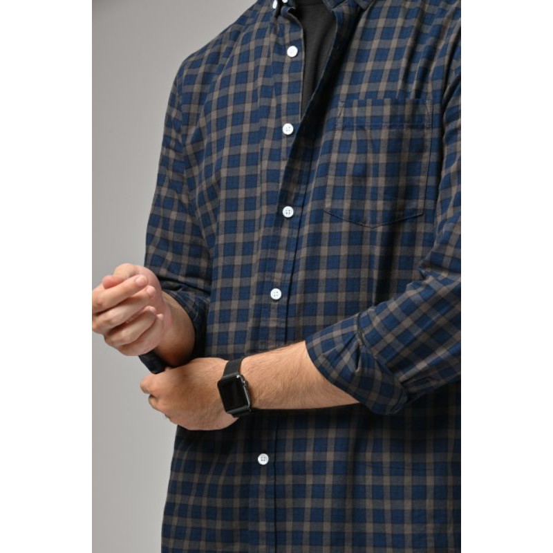 ULTIMATE FLANEL KALPEN COLLARLESS SHIRT BY PREPPSTUDIO