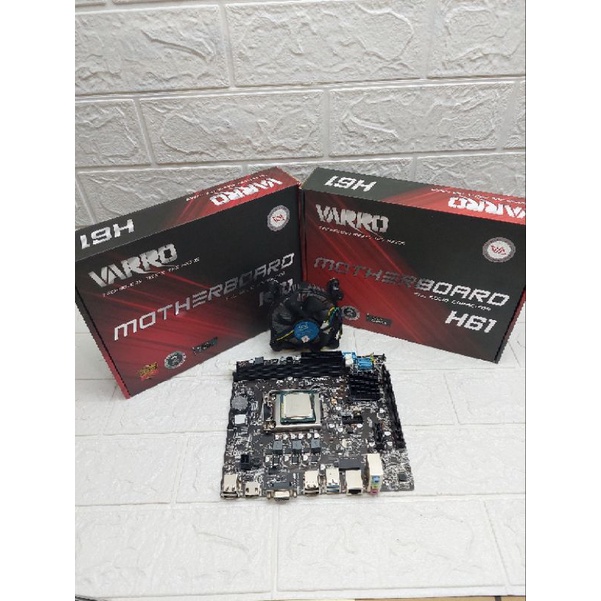 Promo Murah Paket Motherboard Varro H61 + Proc core i5 2400 3.1Ghz + Ram ddr3 ( 4Gb / 8Gb )