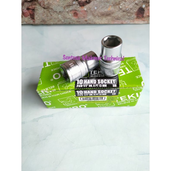 TEKIRO 1/2&quot; 13 MM Mata Kunci Sock Sok Socket Shock 13mm 6PT 12PT