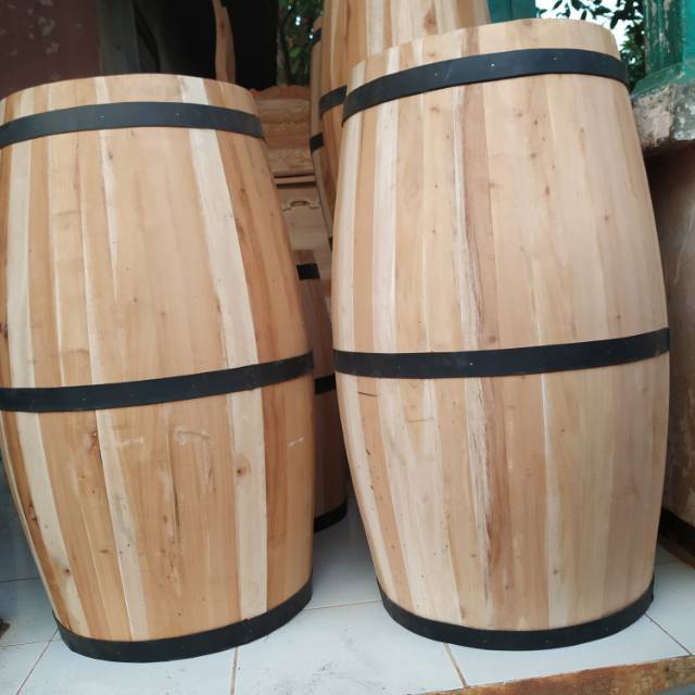 Gentong kayu barrel murah terbaru