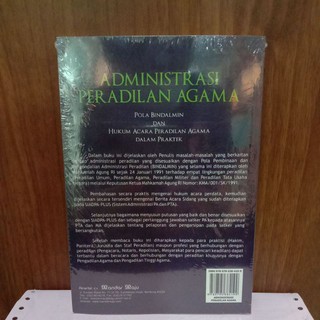 Jual BUKU ADMINISTRASI PERADILAN AGAMA POLA BINDALMIN DAN HUKUM ACARA ...