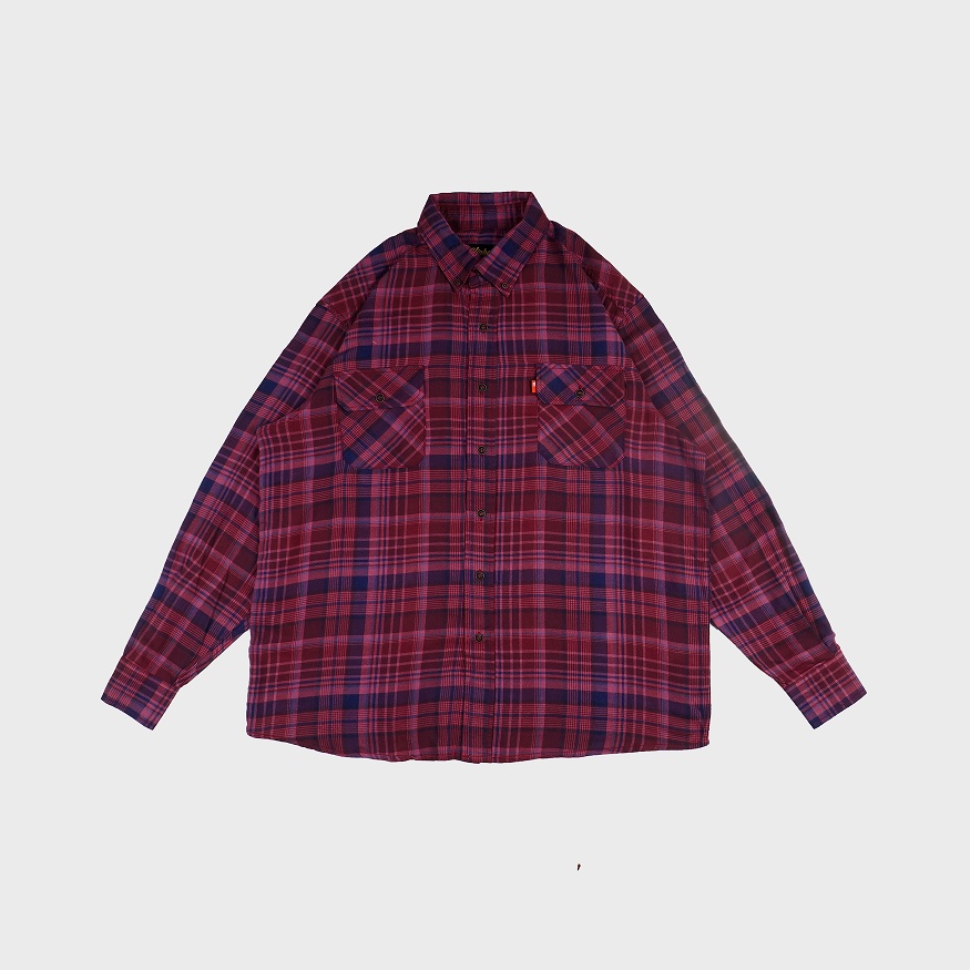 HIGHEST Kemeja Flanel Kotak Jumbo Big Size Panjang Hf