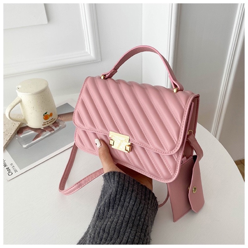 LADIESBAG - FREE POUCH HANDBAG IMPORT SELEMPANG SLINGBAG RANTAI KONDANGAN SHOULDERBAG WANITA CEWEK LB350