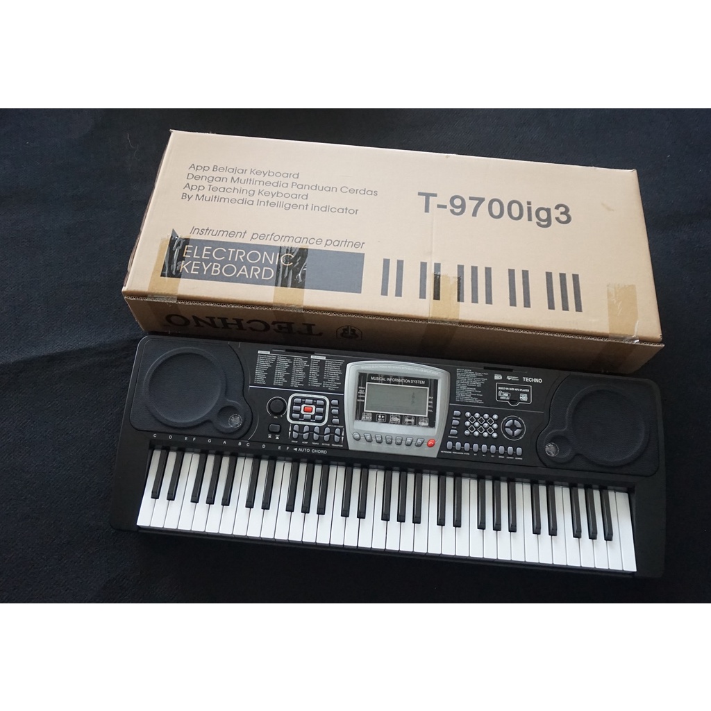 [datang *ketoko* diskon gede] Paket Fullset Keyboard Techno T9700 T-9700 T9700 USB MP3