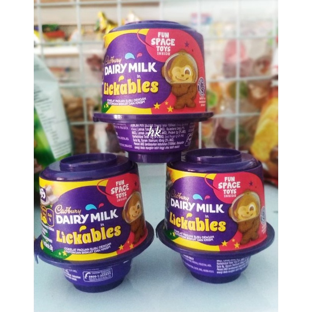 

CADBURY - DAIRY MILK IN LICKABLES FREE TOYS 20GR