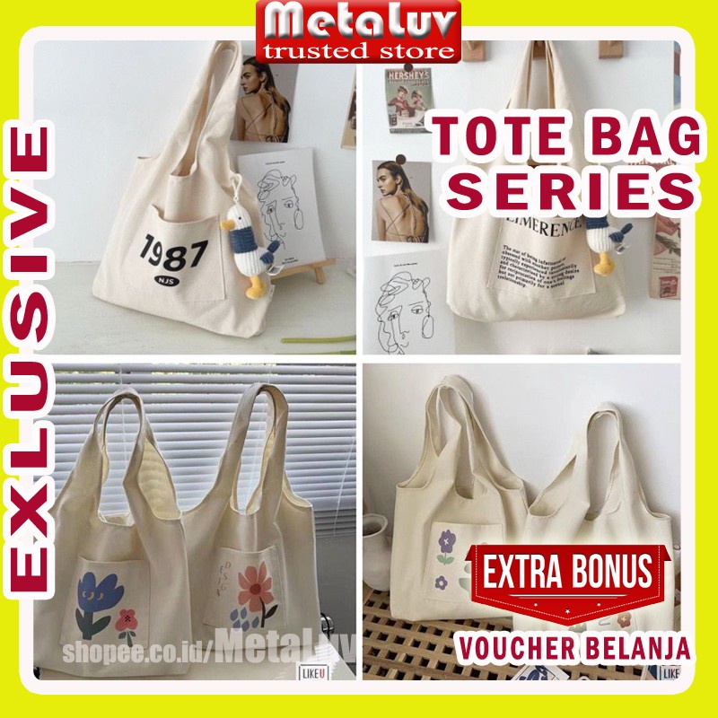 Tas Tote Bag Wanita Toote Bag Tootbag Kain Toth Bag Totebag Totebage Tebal Bahan Kanvas Tebal Totaba