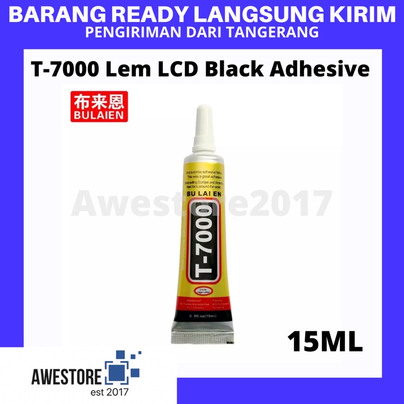 Lem LCD Touchscreen T-7000 T7000 B-7000 B7000 Backdoor Bening Hitam