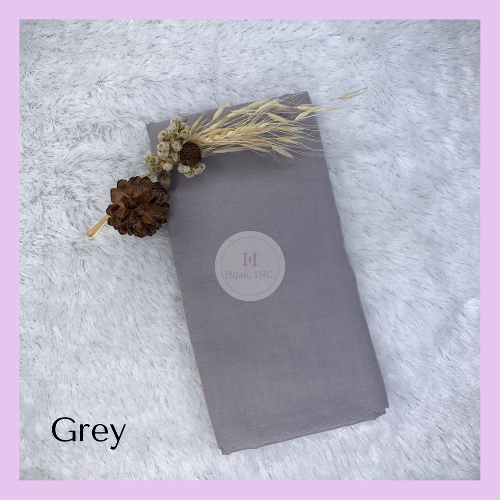 Hijabinc - Athalia Square Hijab Paris Premium Quality-Grey