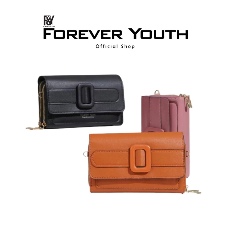 Tas Slempang Wanita Motif Pita Fashion Wanita Korea Import Real Pict F&Y Forever Youth Official Shop