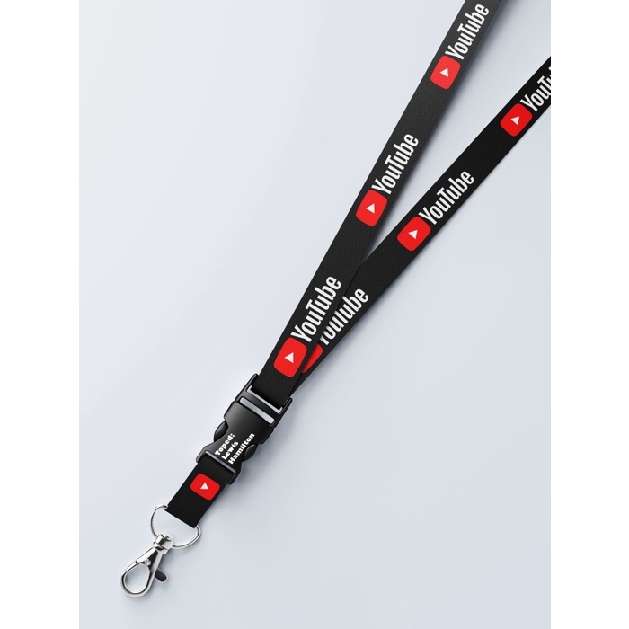 

Lanyard Youtube Youtuber 2 Sisi (Bisa Request Warna / Custom Logo)