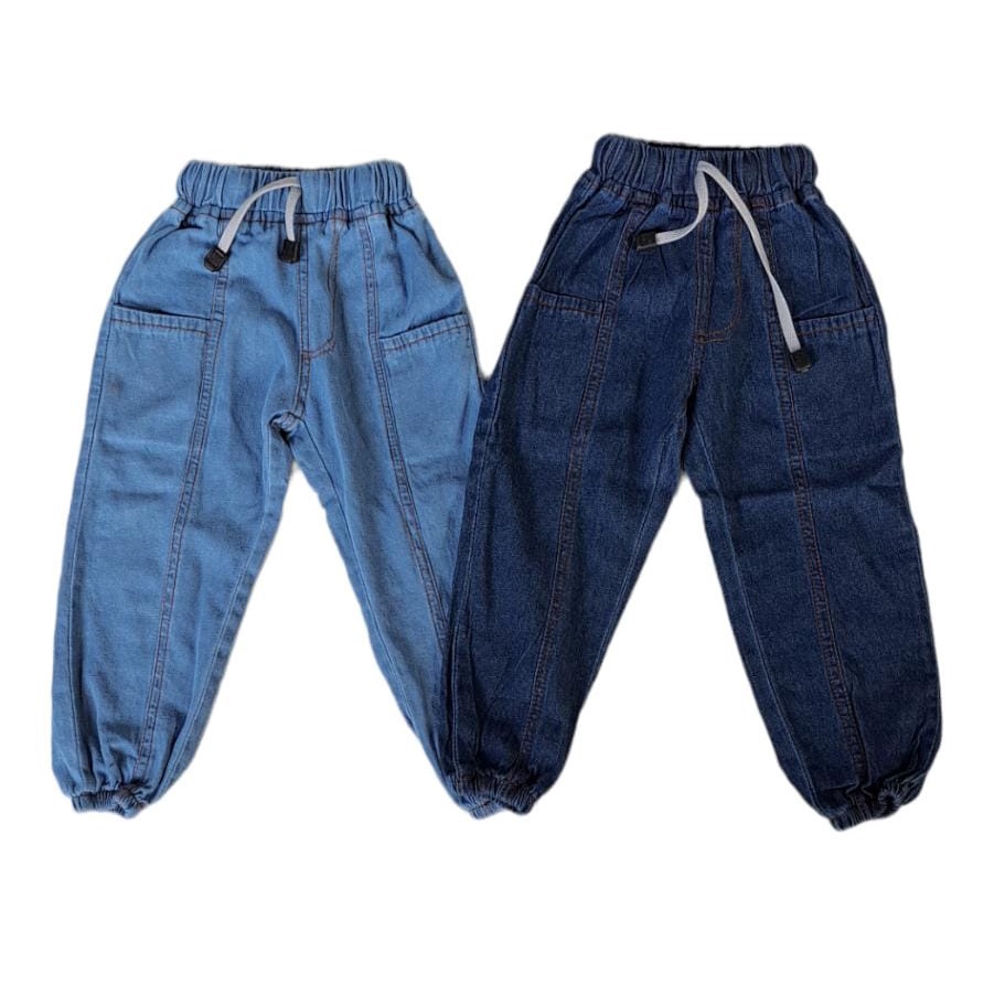 (capung kidswear) Celana Panjang Jogger Jeans Anak 1-6 tahun