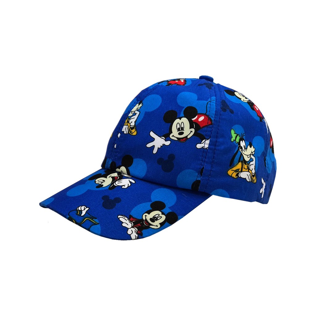 Topi Anak Mickey Mouse / Topi Bassball Anak Karakter / Topi Anak lucu-Biru